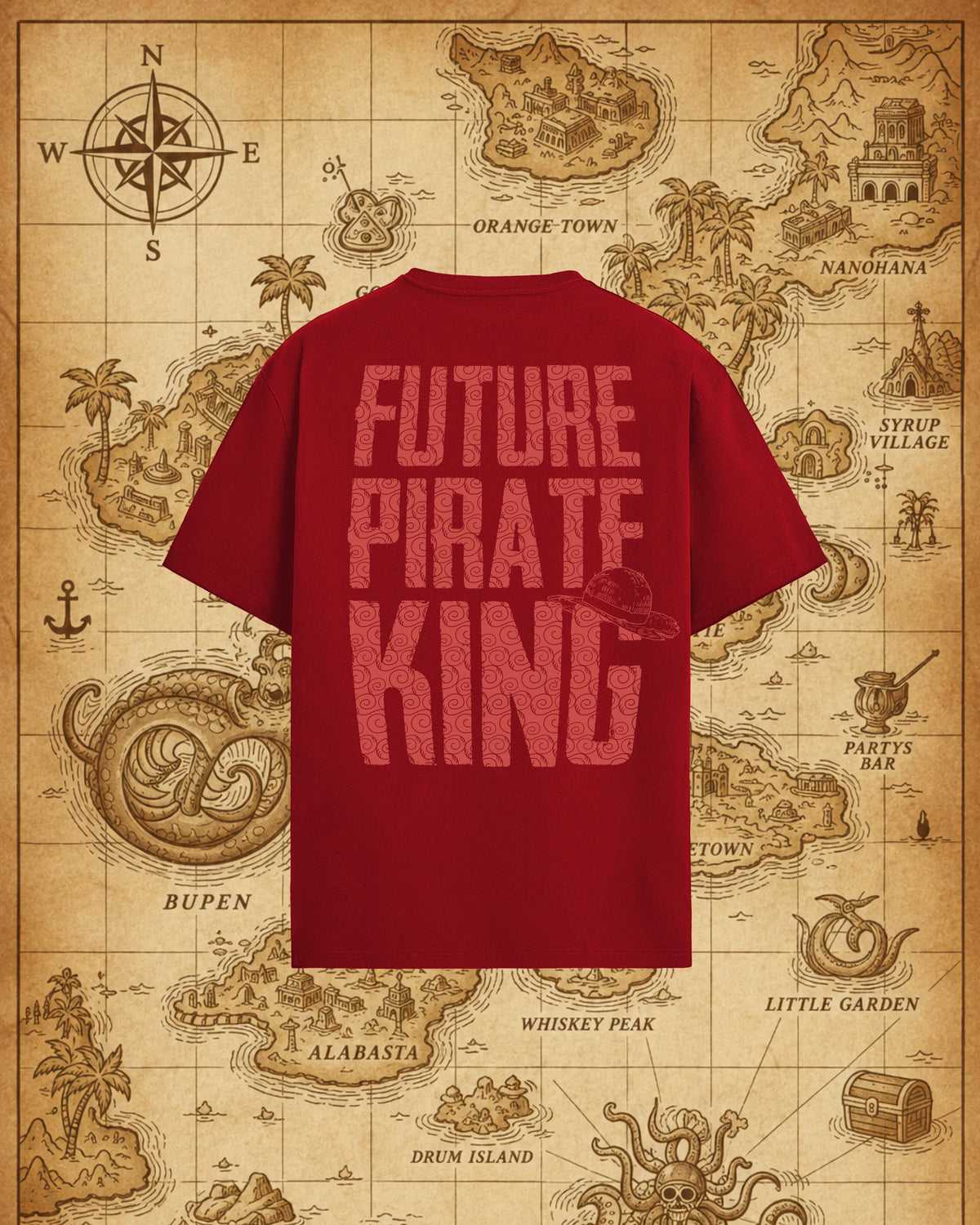 Monkey D Luffy (Red) T-shirt