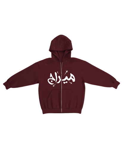 Burgundy Sky zip-up